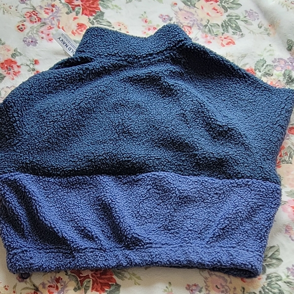 Old Navy NWT Long-Sleeve Oversized Two-Tone Sherpa Sweatshirt for Women - Picture 3 of 9